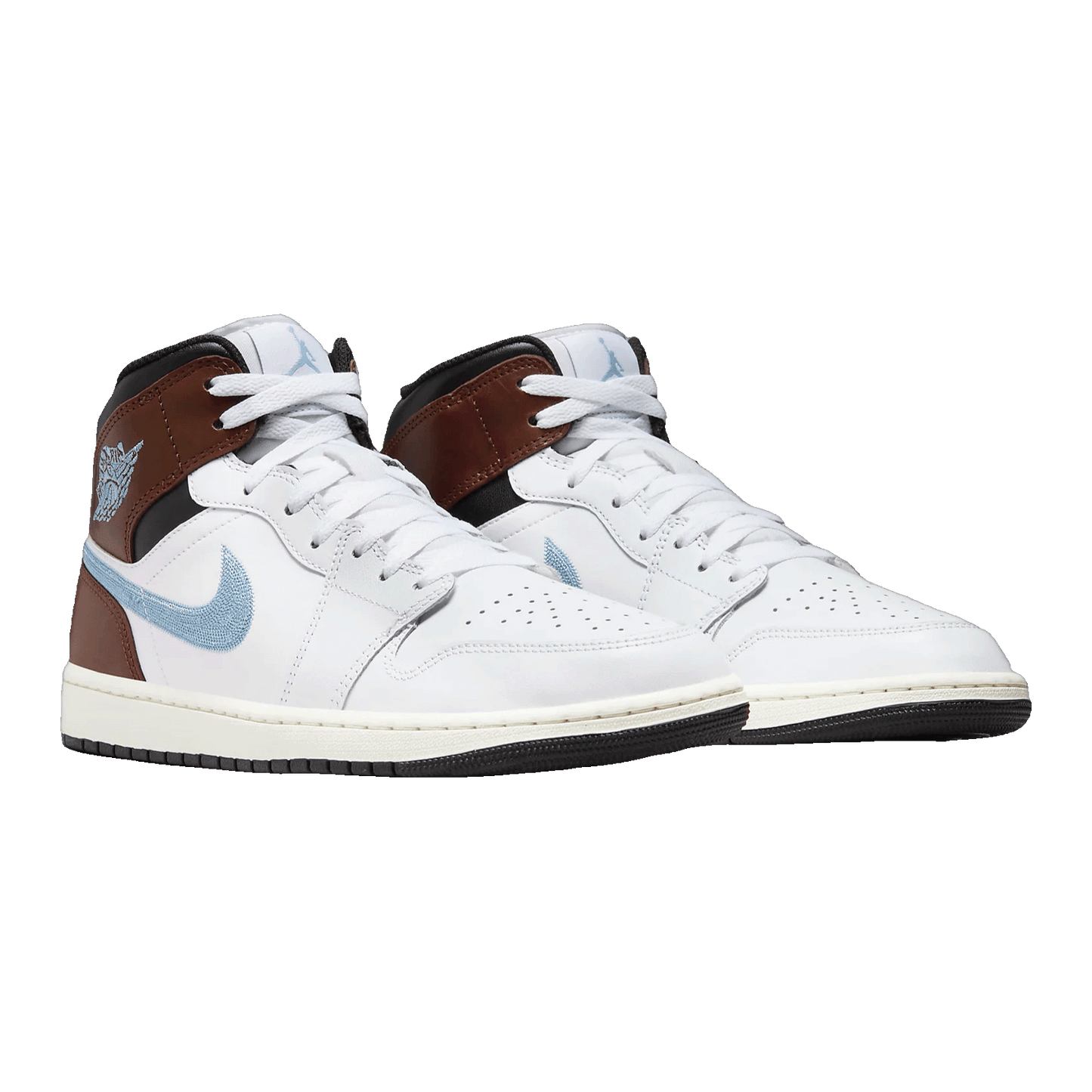 Nike Air Jordan 1 Mid SE Brown Blue Grey Side