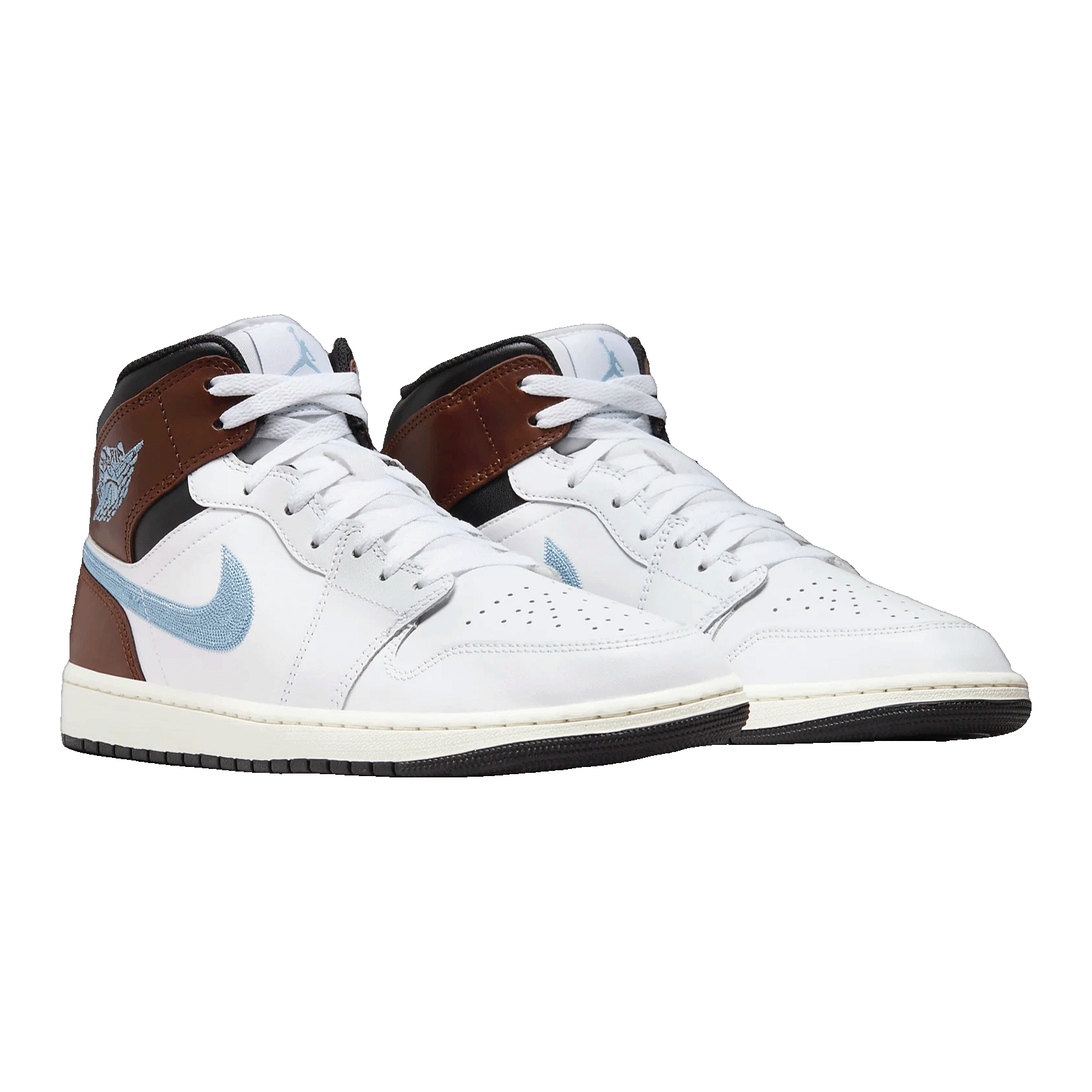 Nike Air Jordan 1 Mid SE Brown Blue Grey Side