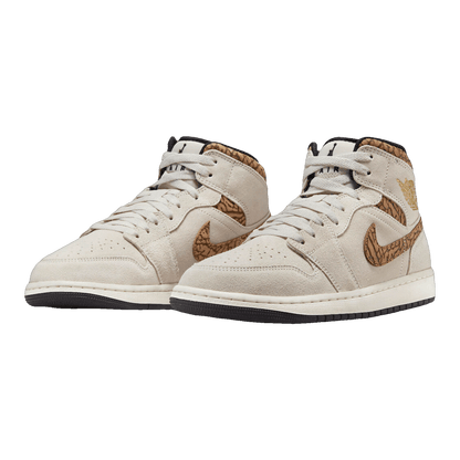 Nike Air Jordan 1 Mid SE Brown Elephant (GS) Side