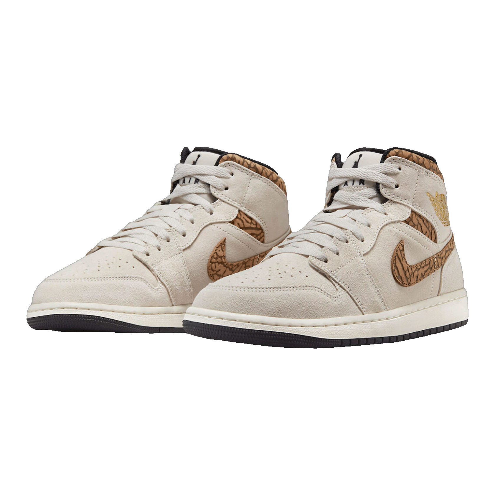 Nike Air Jordan 1 Mid SE Brown Elephant Side