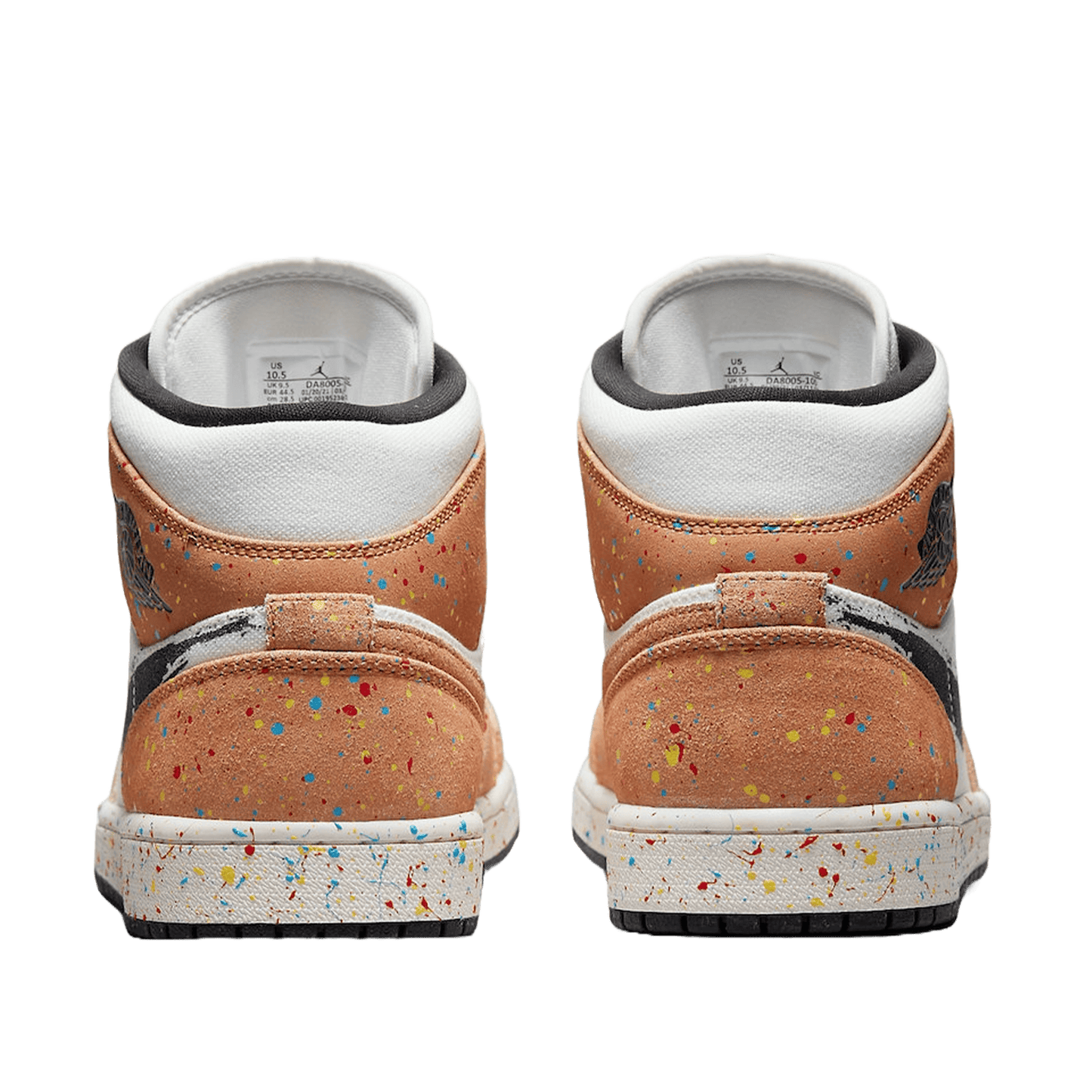 Nike Air Jordan 1 Mid SE Brushstroke (GS) Back