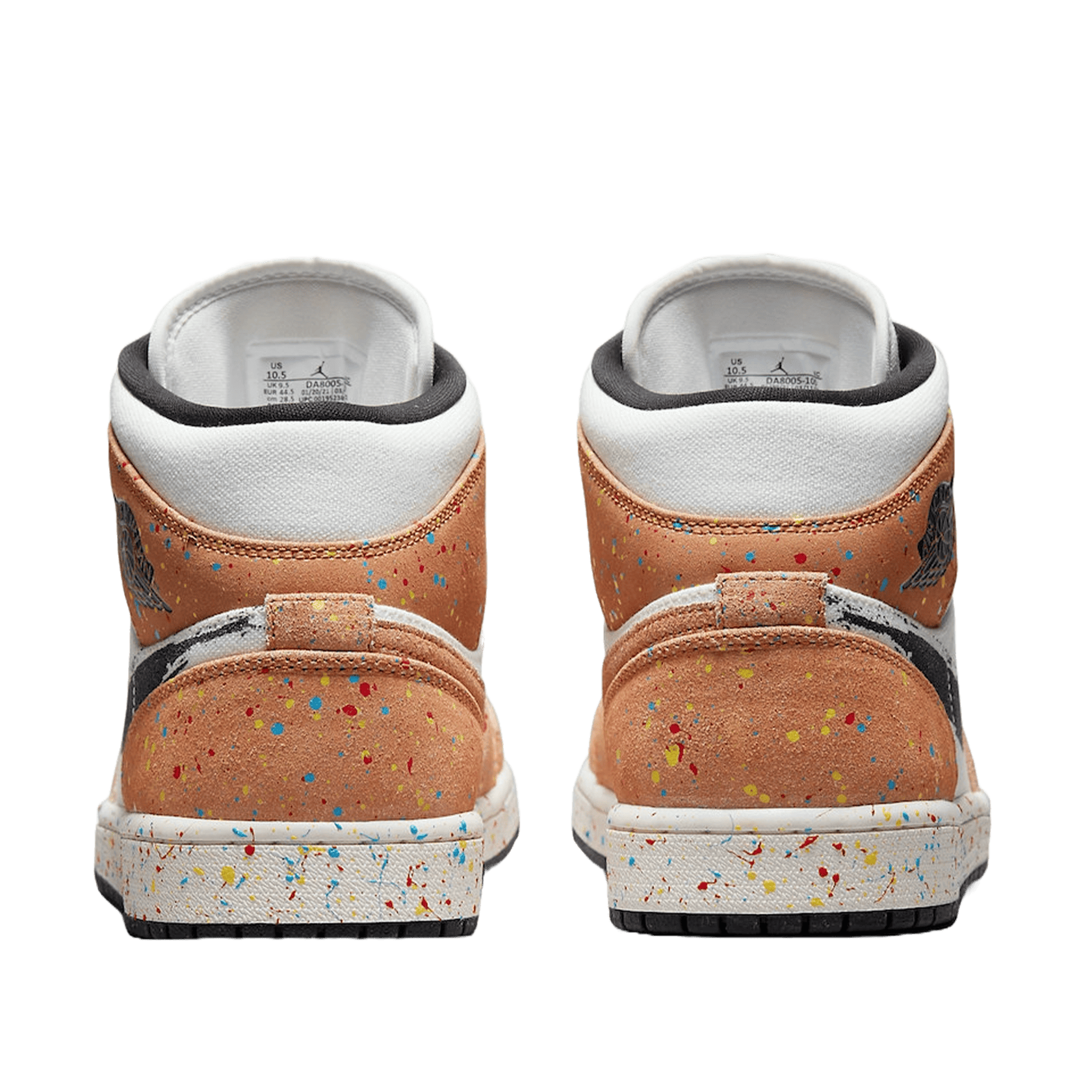 Nike Air Jordan 1 Mid SE Brushstroke (GS) Back