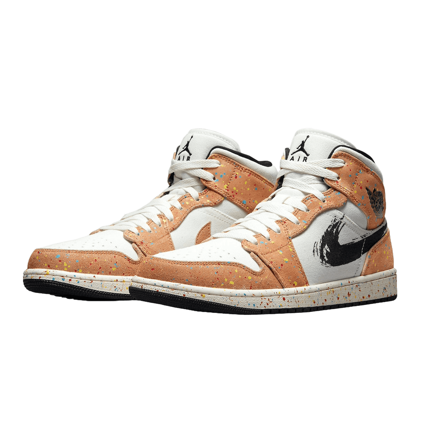 Nike Air Jordan 1 Mid SE Brushstroke (GS) Side
