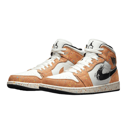 Nike Air Jordan 1 Mid SE Brushstroke (GS) Side