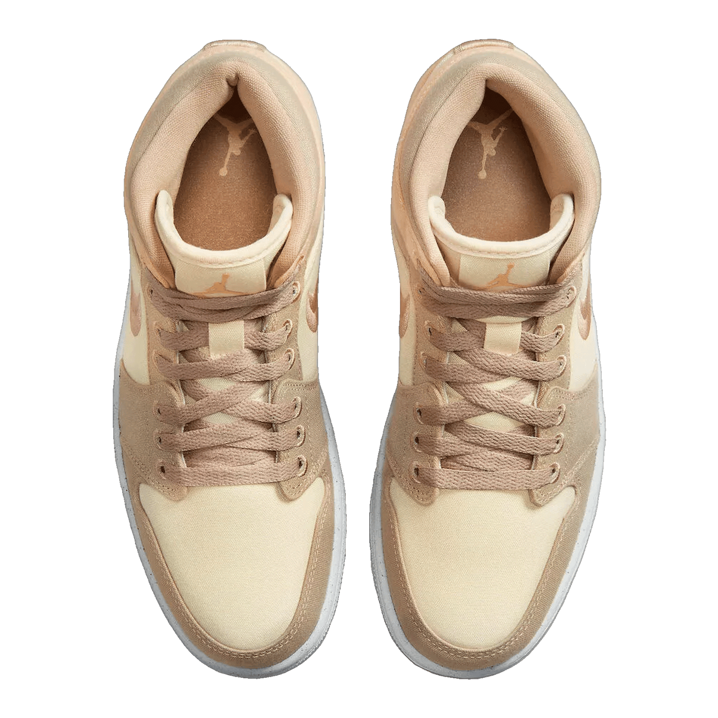 Nike Air Jordan 1 Mid SE Canvas Khaki (W) Oben