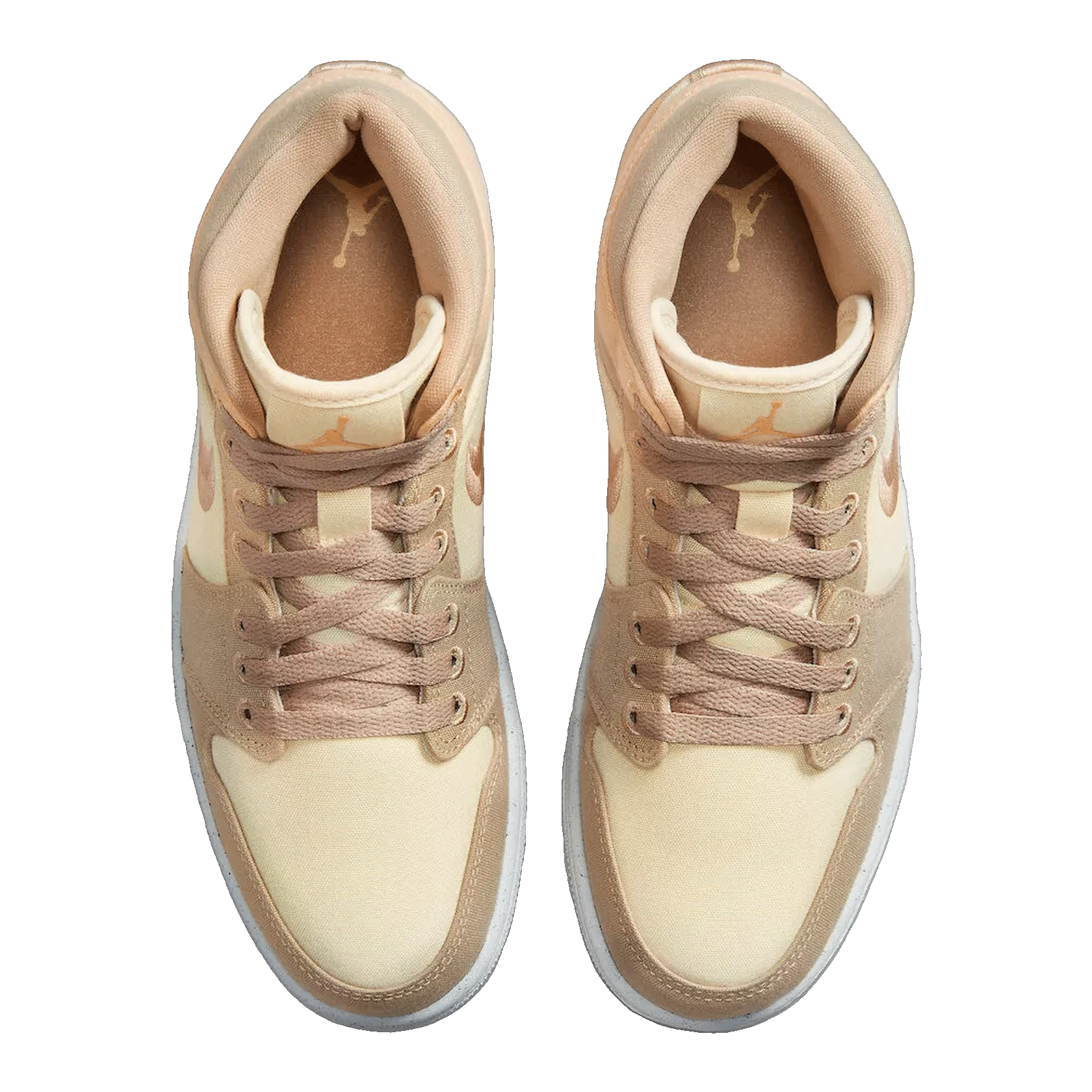 Nike Air Jordan 1 Mid SE Canvas Khaki (W) Oben