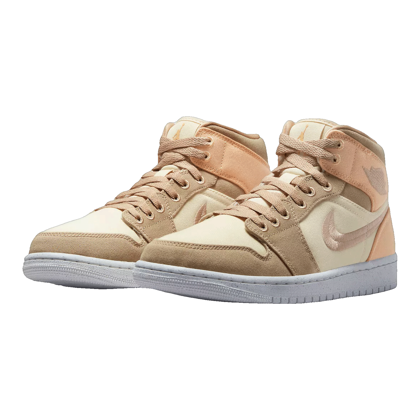 Nike Air Jordan 1 Mid SE Canvas Khaki (W) Side