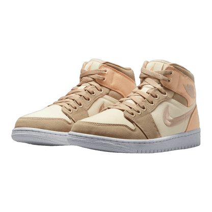 Nike Air Jordan 1 Mid SE Canvas Khaki (W) Side