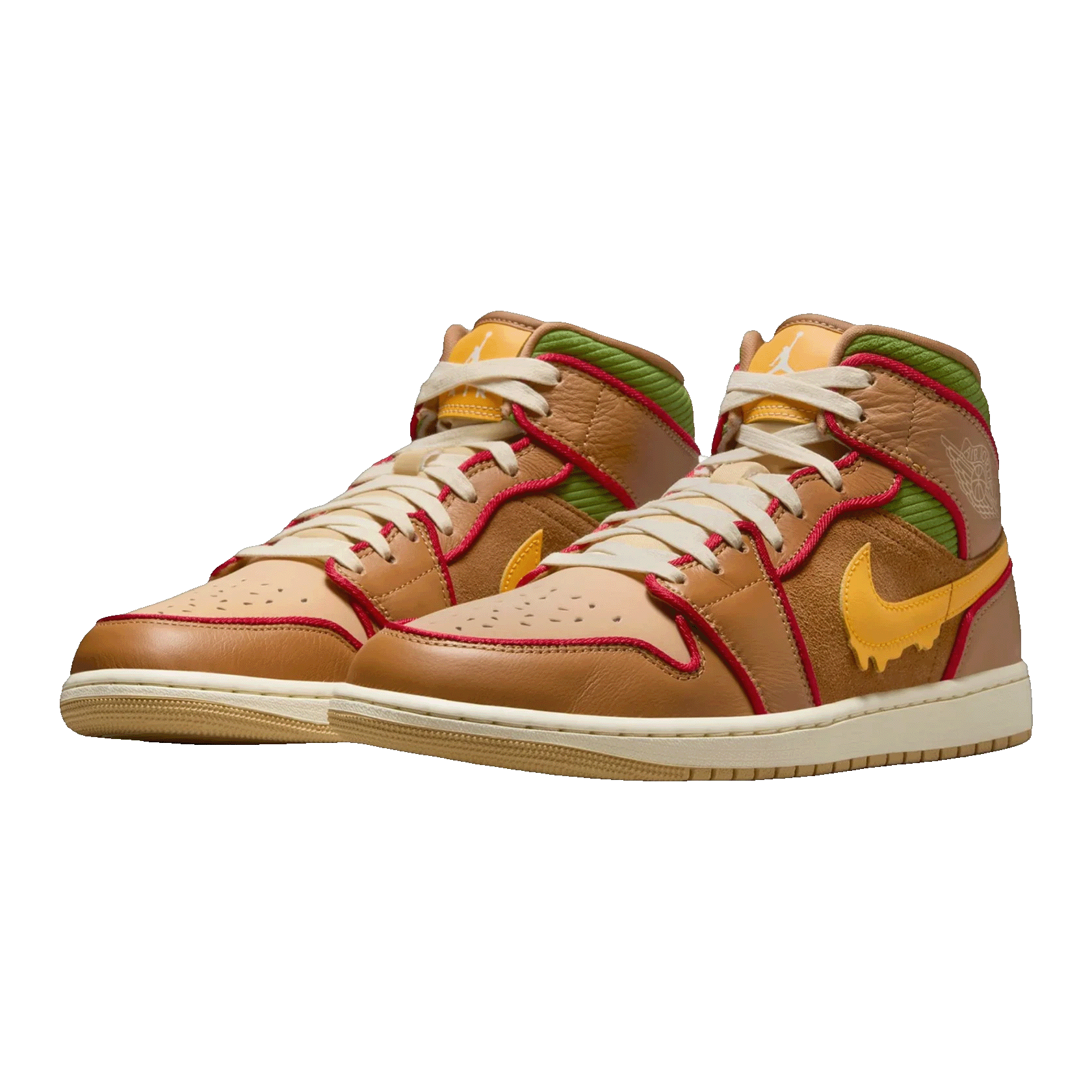 Nike Air Jordan 1 Mid SE Cheeseburger Side