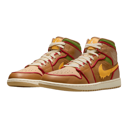 Nike Air Jordan 1 Mid SE Cheeseburger Side
