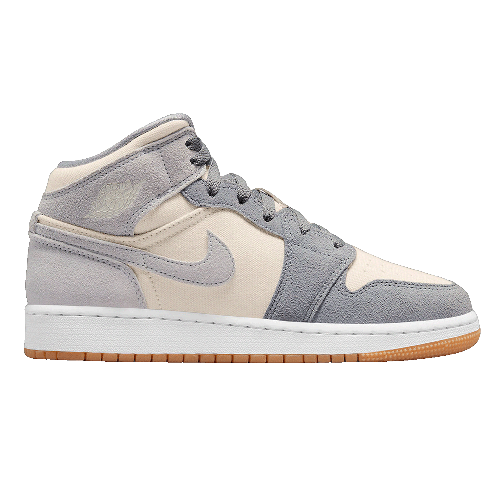 Nike Air Jordan 1 Mid SE Coconut Milk Particle Grey (GS)