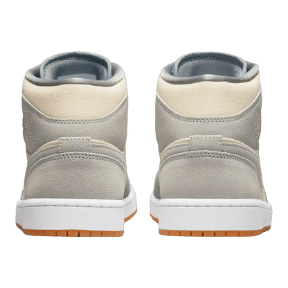 Nike Air Jordan 1 Mid SE Coconut Milk Particle Grey (GS) Back