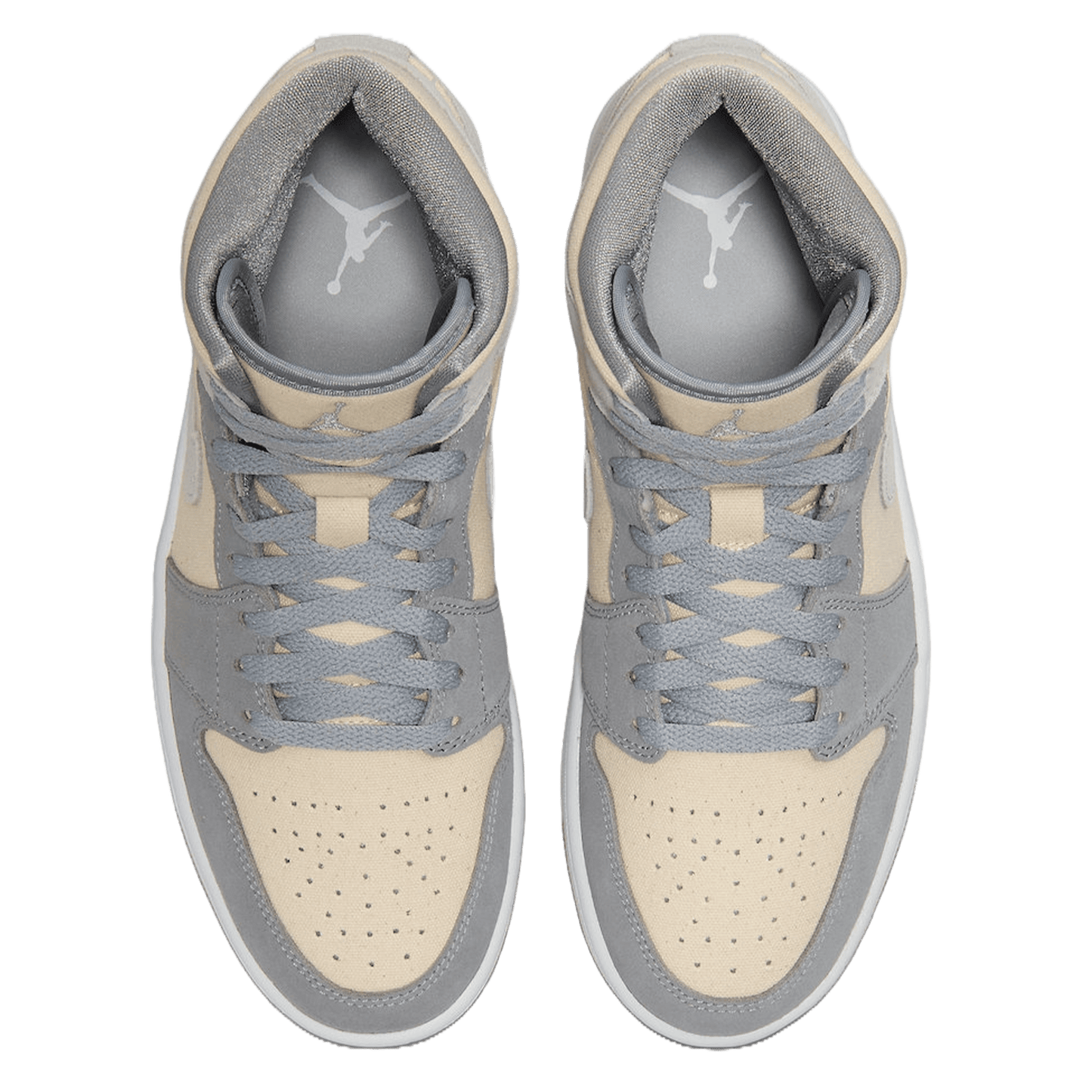 Nike Air Jordan 1 Mid SE Coconut Milk Particle Grey Oben