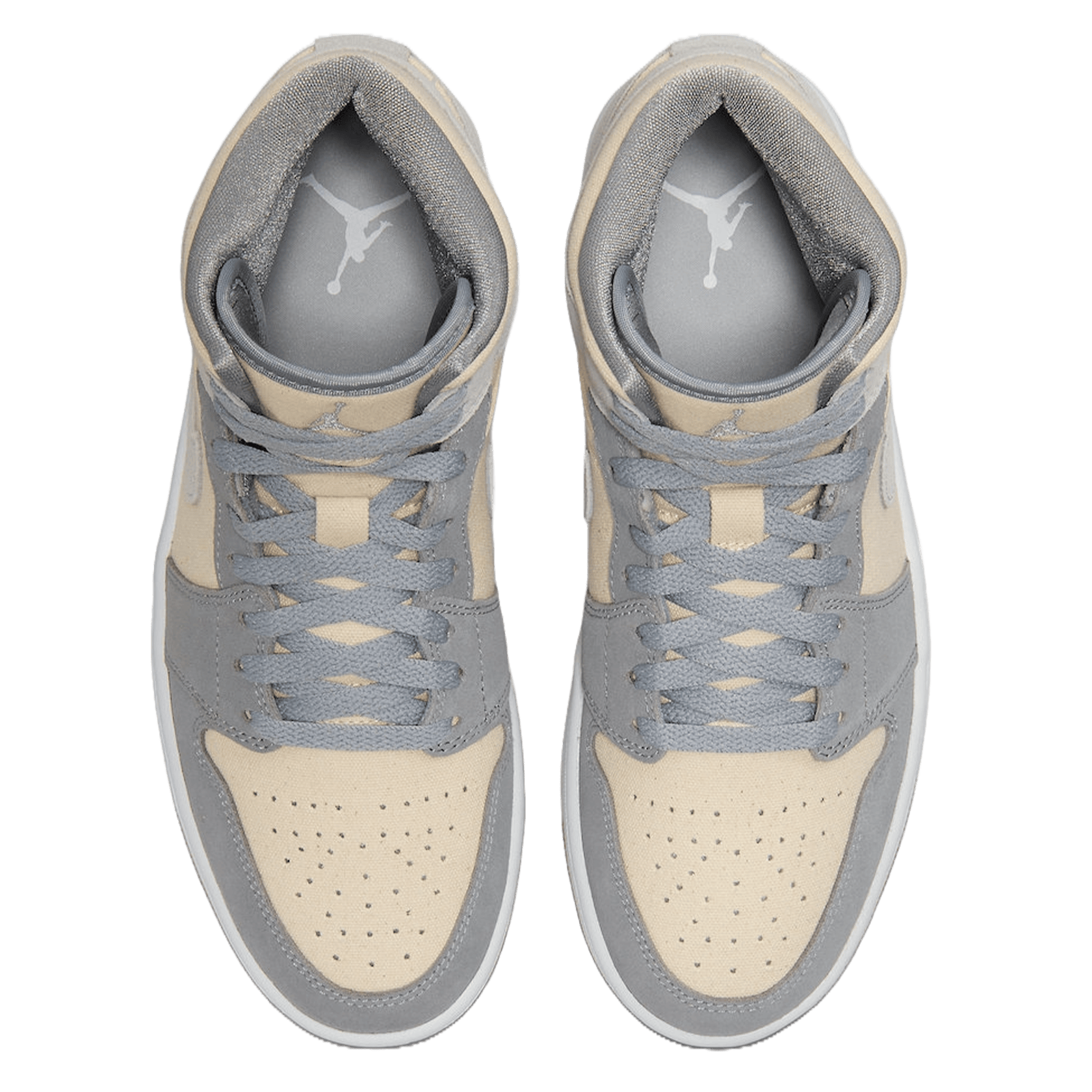 Nike Air Jordan 1 Mid SE Coconut Milk Particle Grey Oben