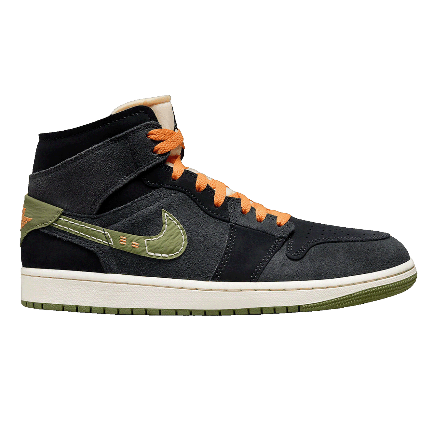 Nike Air Jordan 1 Mid SE Craft Anthracite Light Olive (GS)