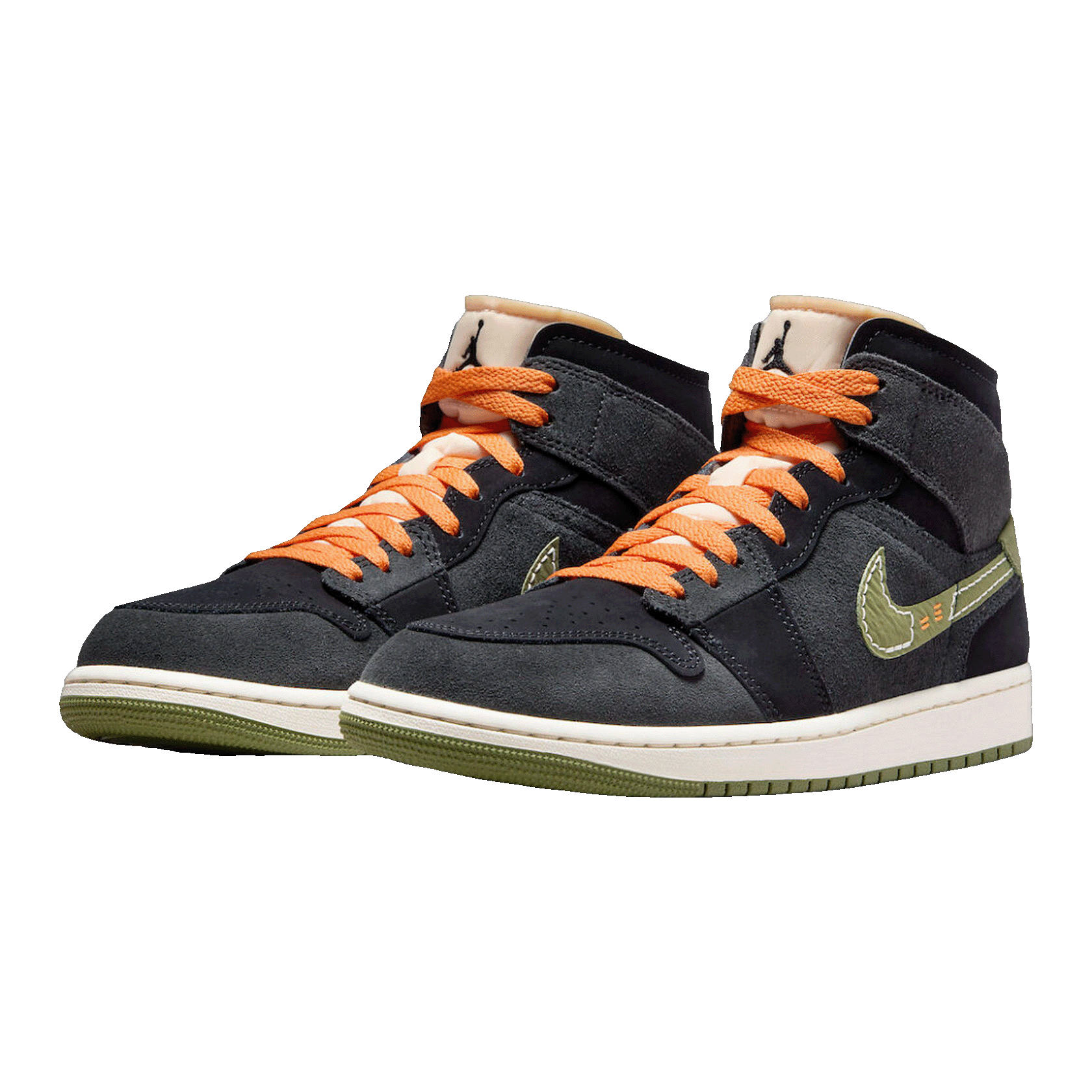 Nike Air Jordan 1 Mid SE Craft Anthracite Light Olive Side