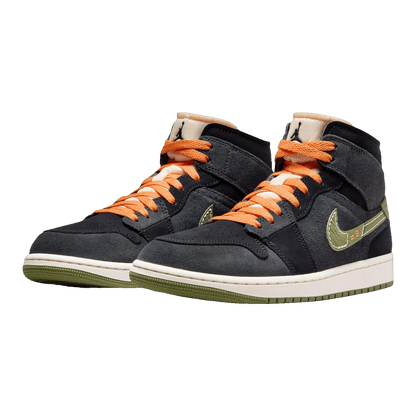 Nike Air Jordan 1 Mid SE Craft Anthracite Light Olive Side