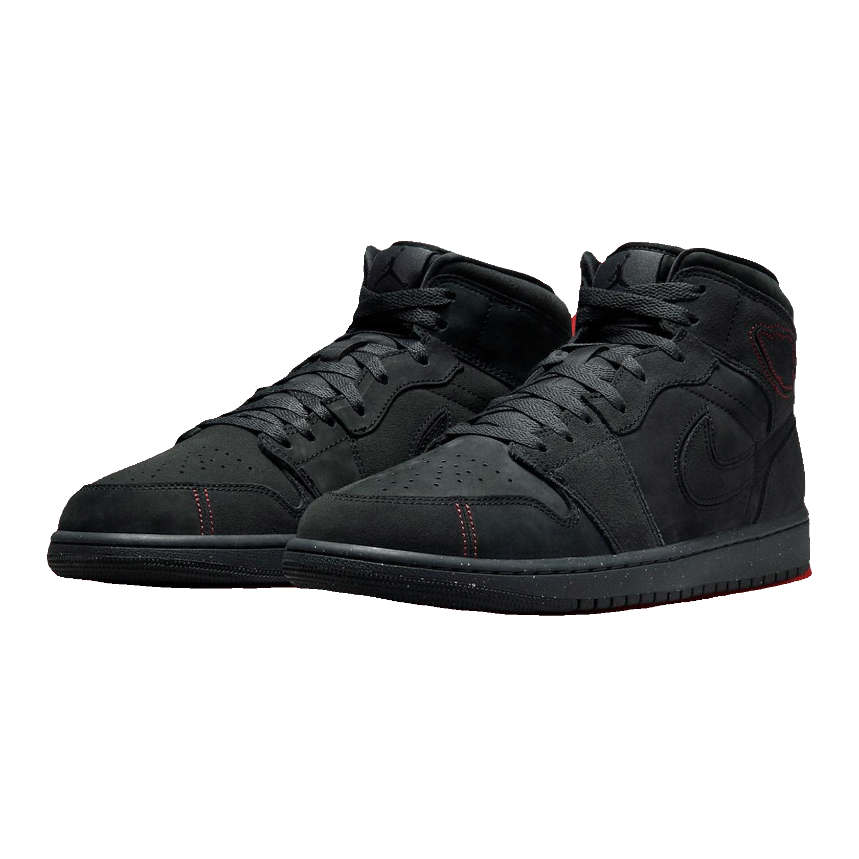 Nike Air Jordan 1 Mid SE Craft Dark Smoke Red Side