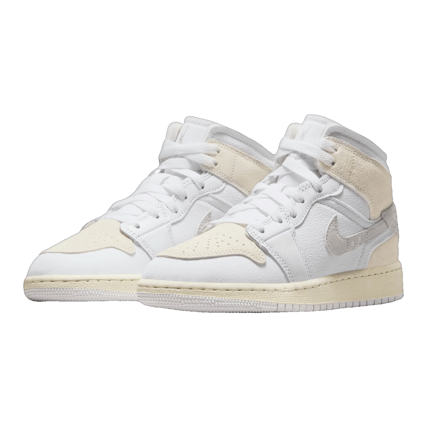 Nike Air Jordan 1 Mid SE Craft Inside Out Tech Grey (GS) Side