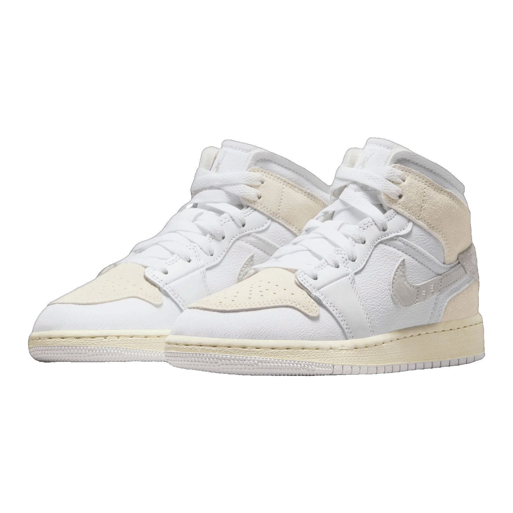 Nike Air Jordan 1 Mid SE Craft Inside Out Tech Grey (GS) Side