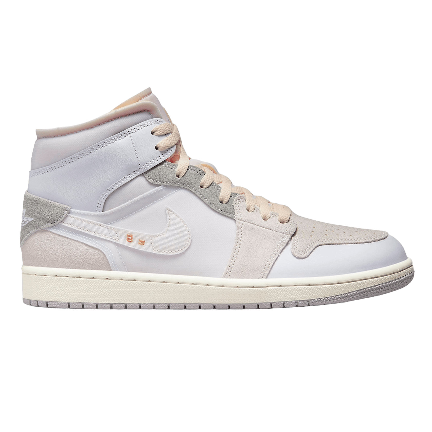 Nike Air Jordan 1 Mid SE Craft Inside Out White Grey