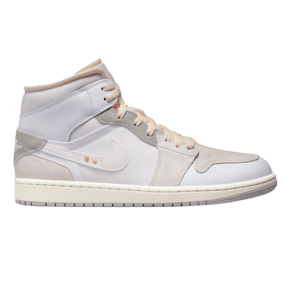 Nike Air Jordan 1 Mid SE Craft Inside Out White Grey