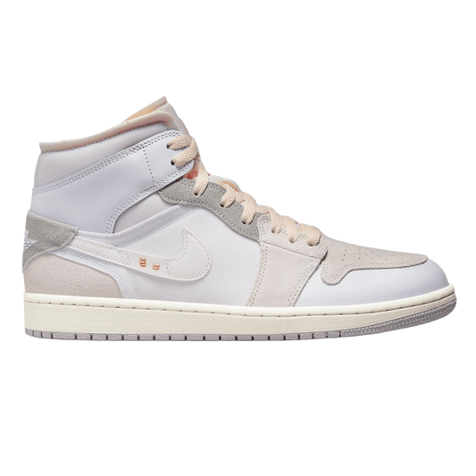 Nike Air Jordan 1 Mid SE Craft Inside Out White Grey