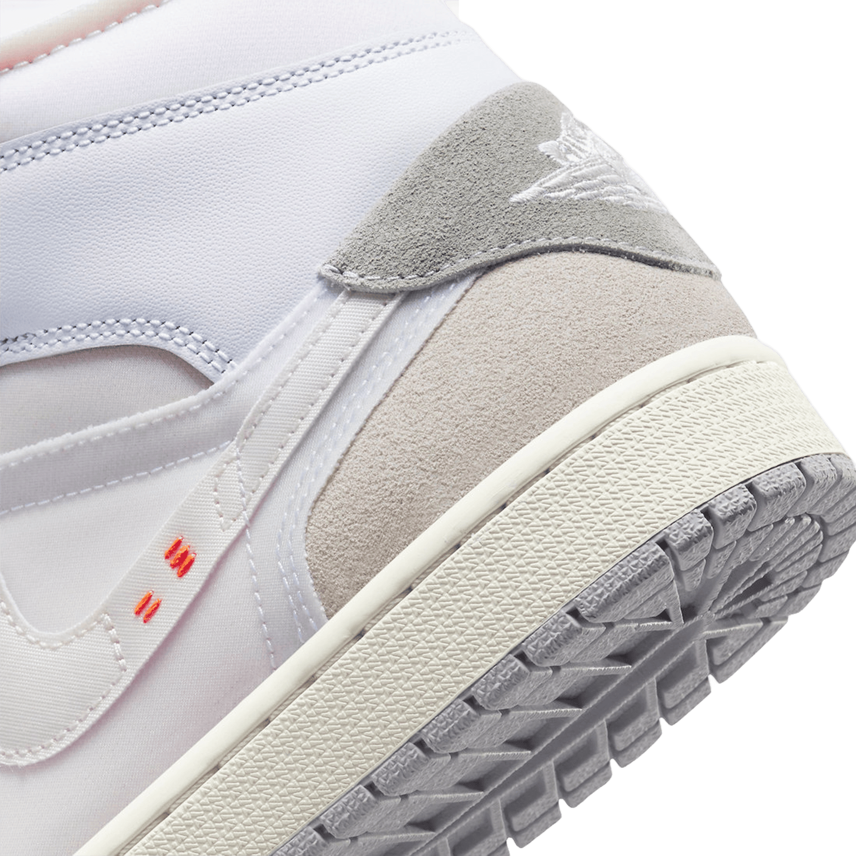 Nike Air Jordan 1 Mid SE Craft Inside Out White Grey Back