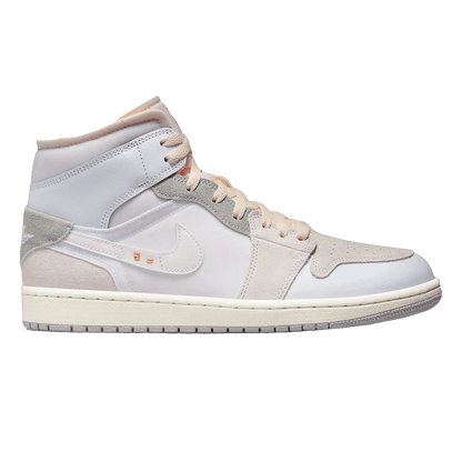 Nike Air Jordan 1 Mid SE Craft Inside Out White Grey (GS)