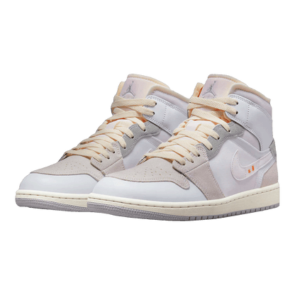 Nike Air Jordan 1 Mid SE Craft Inside Out White Grey (GS) Side