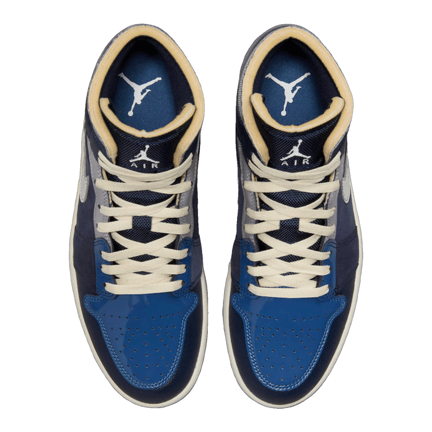 Nike Air Jordan 1 Mid SE Craft Obsidian French Blue Ashen Slate White Oben