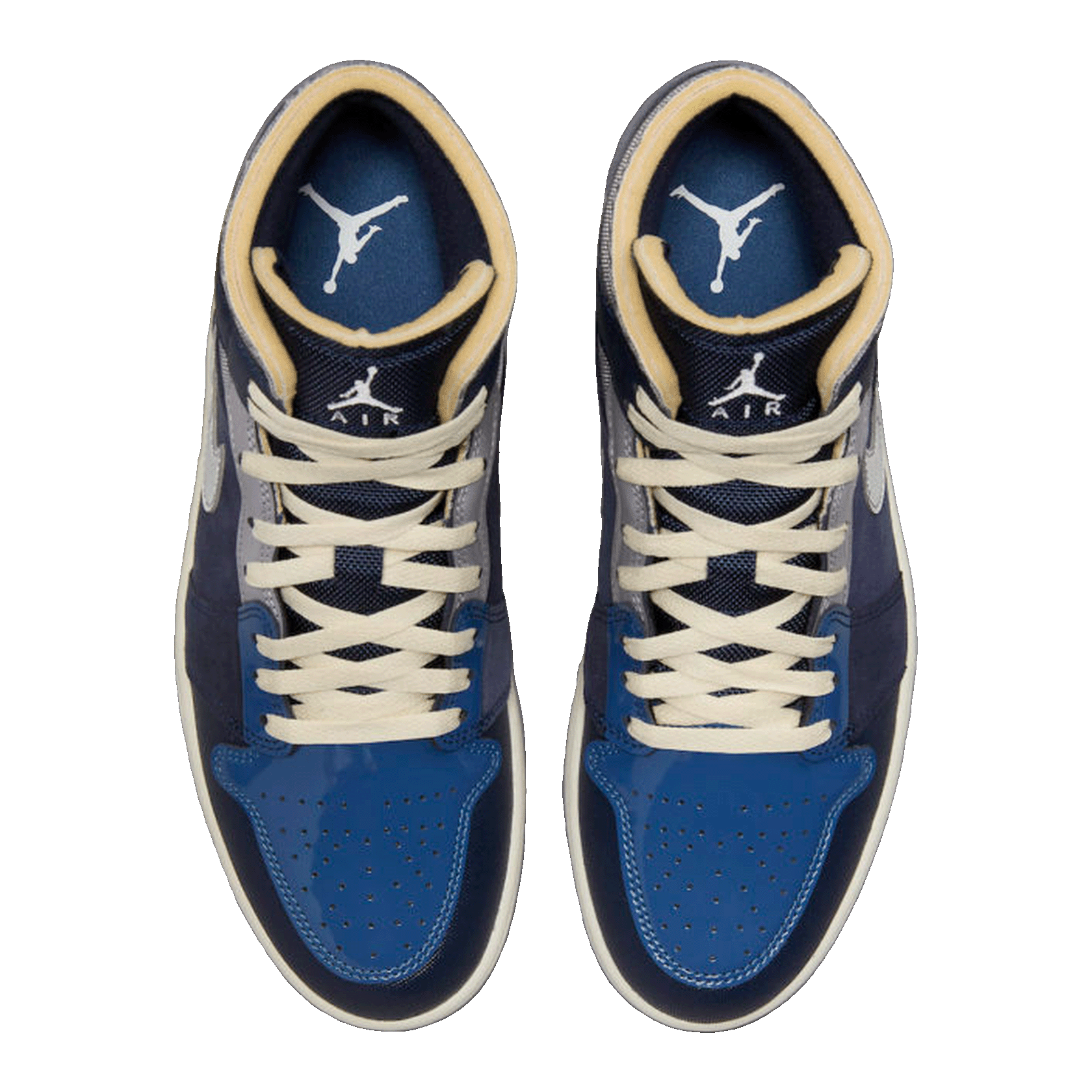 Nike Air Jordan 1 Mid SE Craft Obsidian French Blue Ashen Slate White Oben