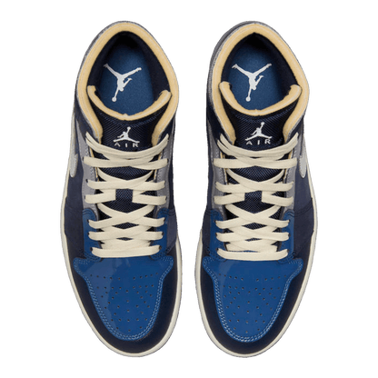 Nike Air Jordan 1 Mid SE Craft Obsidian French Blue Ashen Slate White Oben