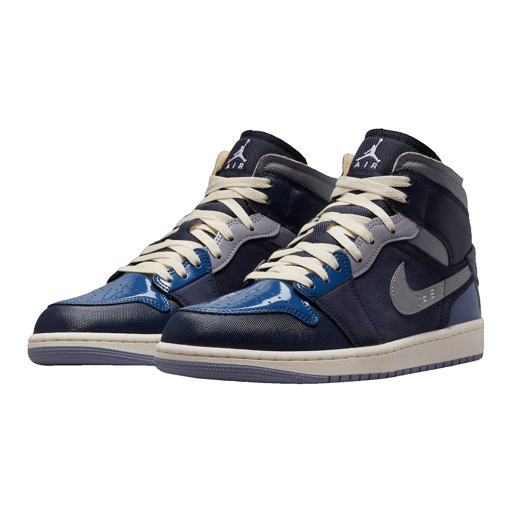Nike Air Jordan 1 Mid SE Craft Obsidian French Blue Ashen Slate White Side