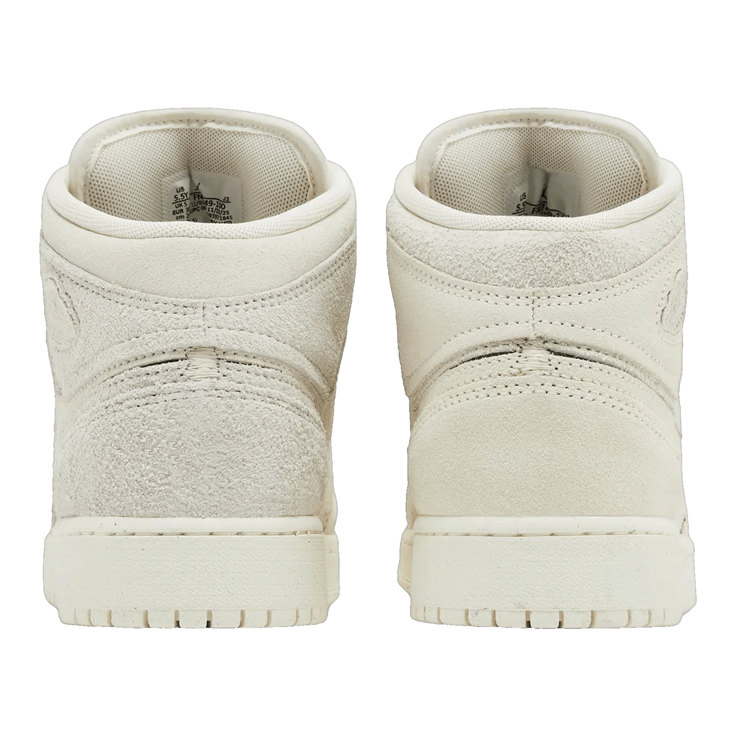 Nike Air Jordan 1 Mid SE Craft Pale Ivory (GS) Back