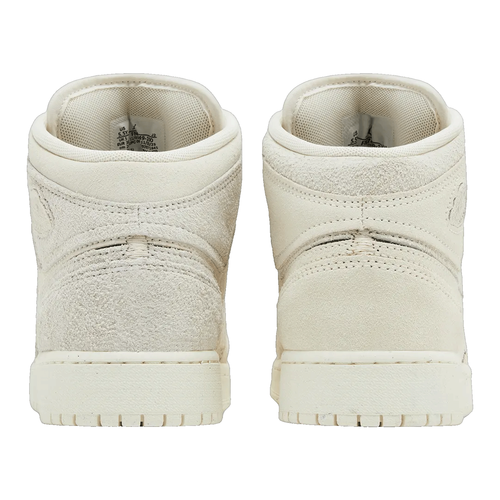 Nike Air Jordan 1 Mid SE Craft Pale Ivory (GS) Back