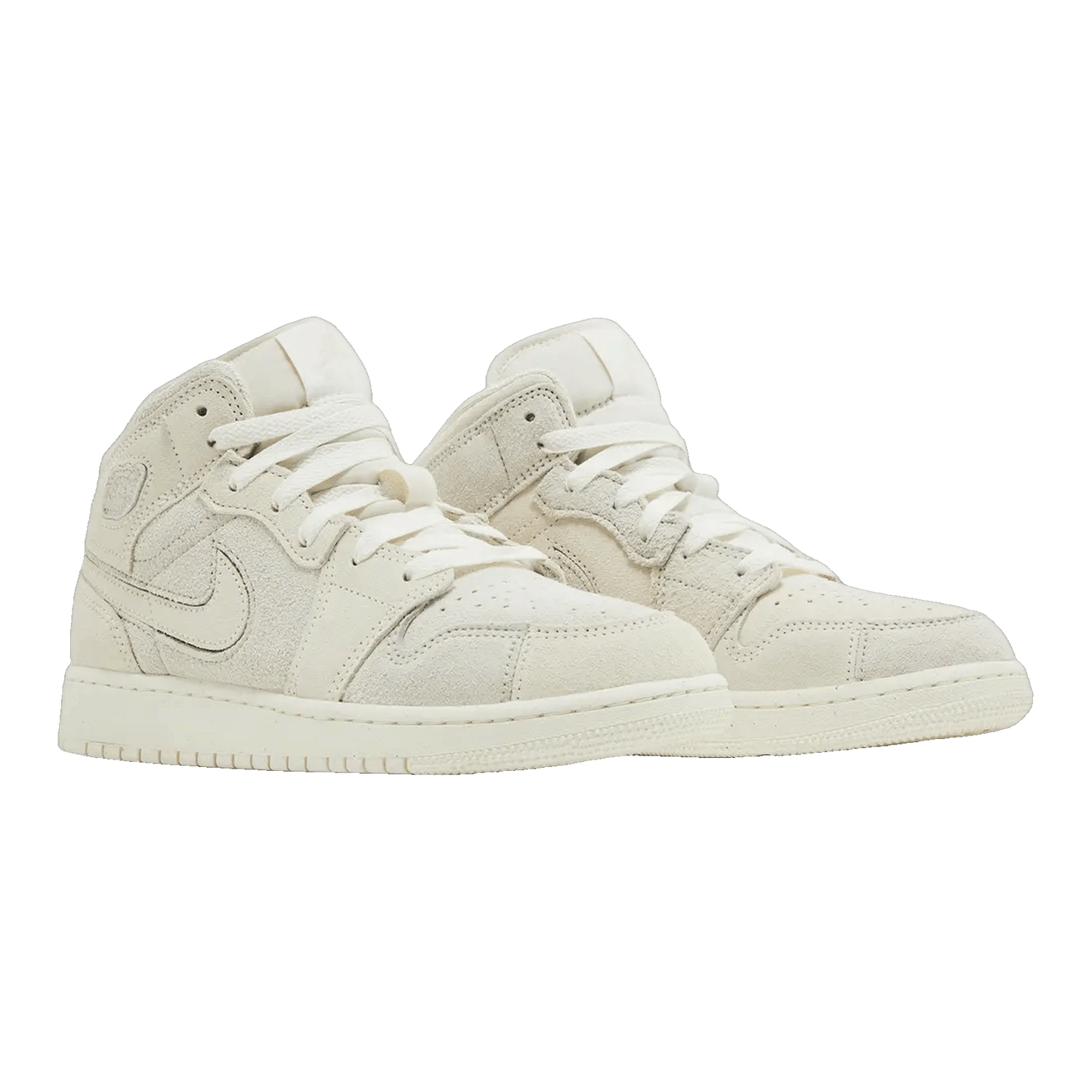 Nike Air Jordan 1 Mid SE Craft Pale Ivory (GS) Side