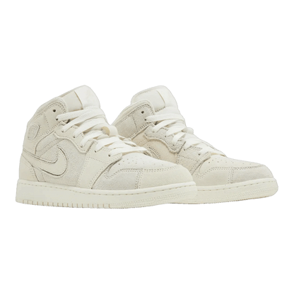 Nike Air Jordan 1 Mid SE Craft Pale Ivory (GS) Side