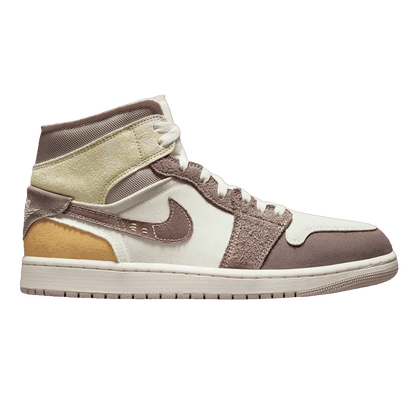 Nike Air Jordan 1 Mid SE Craft White Cement Grey Black