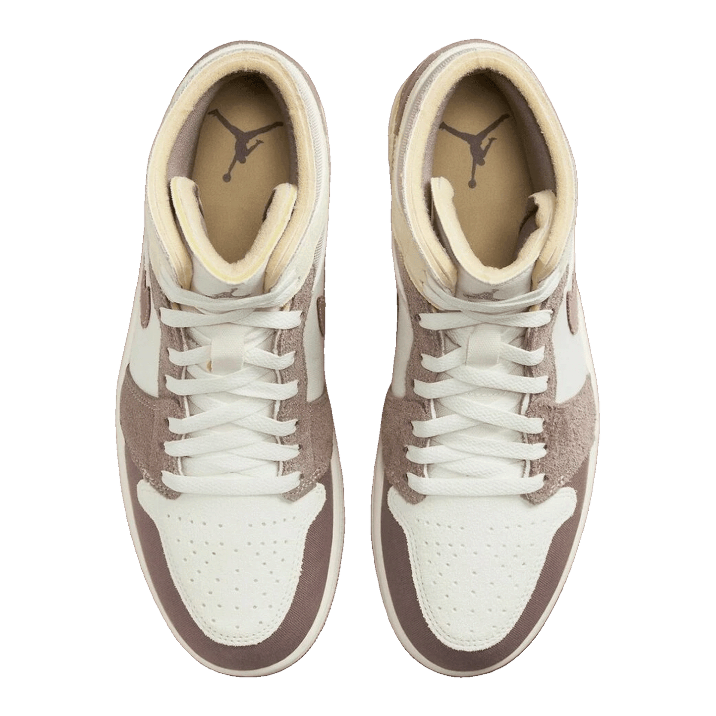 Nike Air Jordan 1 Mid SE Craft White Cement Grey Black