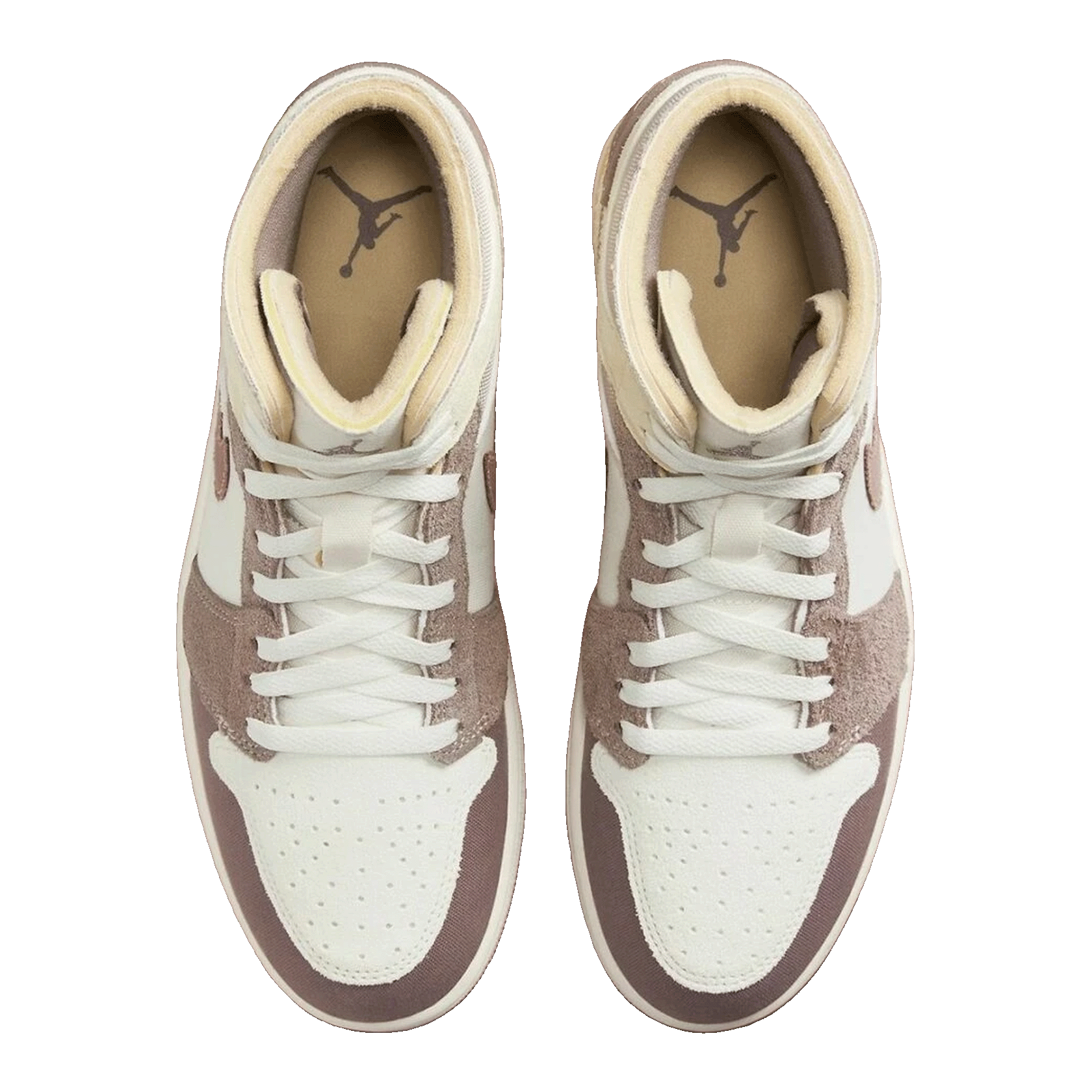 Nike Air Jordan 1 Mid SE Craft White Cement Grey Black