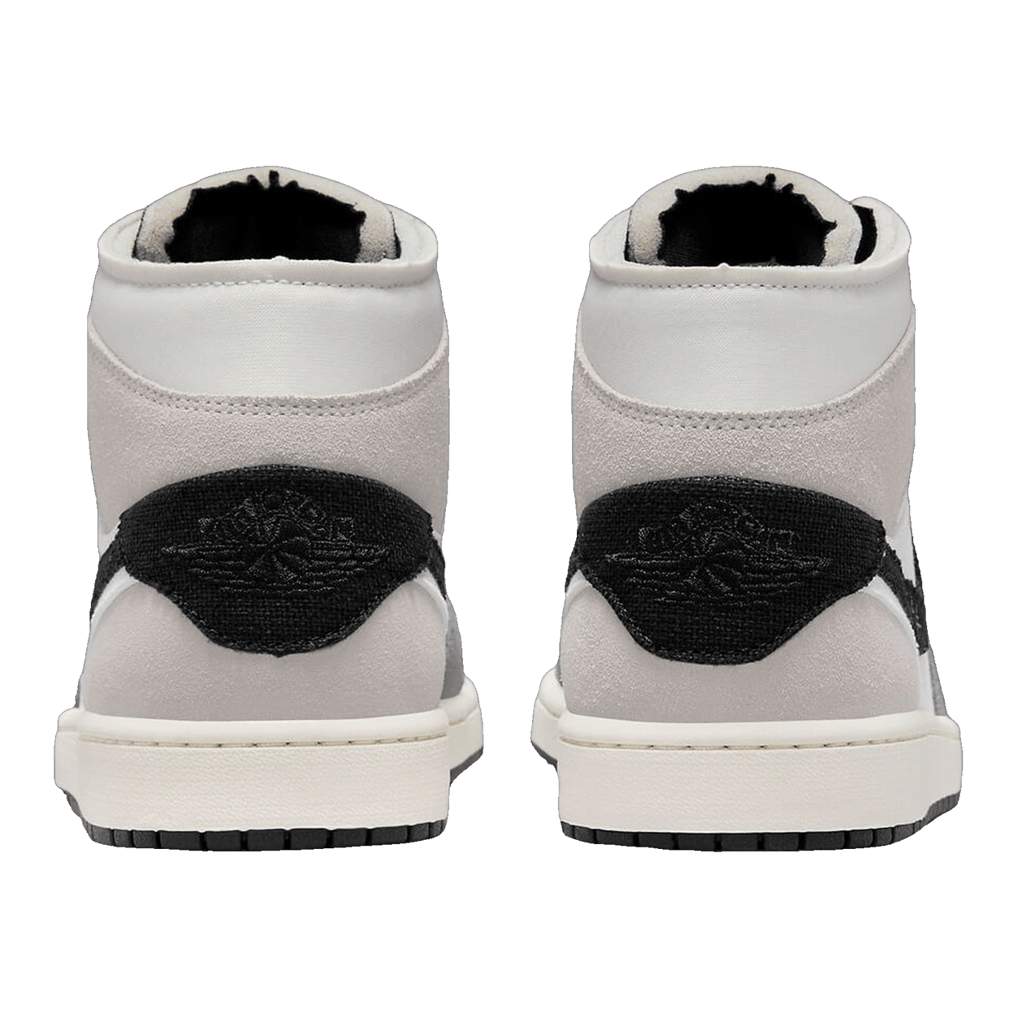 Nike Air Jordan 1 Mid SE Craft White Cement Grey Black (GS) Back