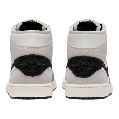 Nike Air Jordan 1 Mid SE Craft White Cement Grey Black (GS) Back
