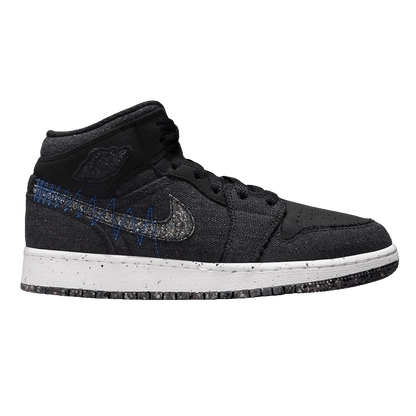 Nike Air Jordan 1 Mid SE Crater Black (GS)