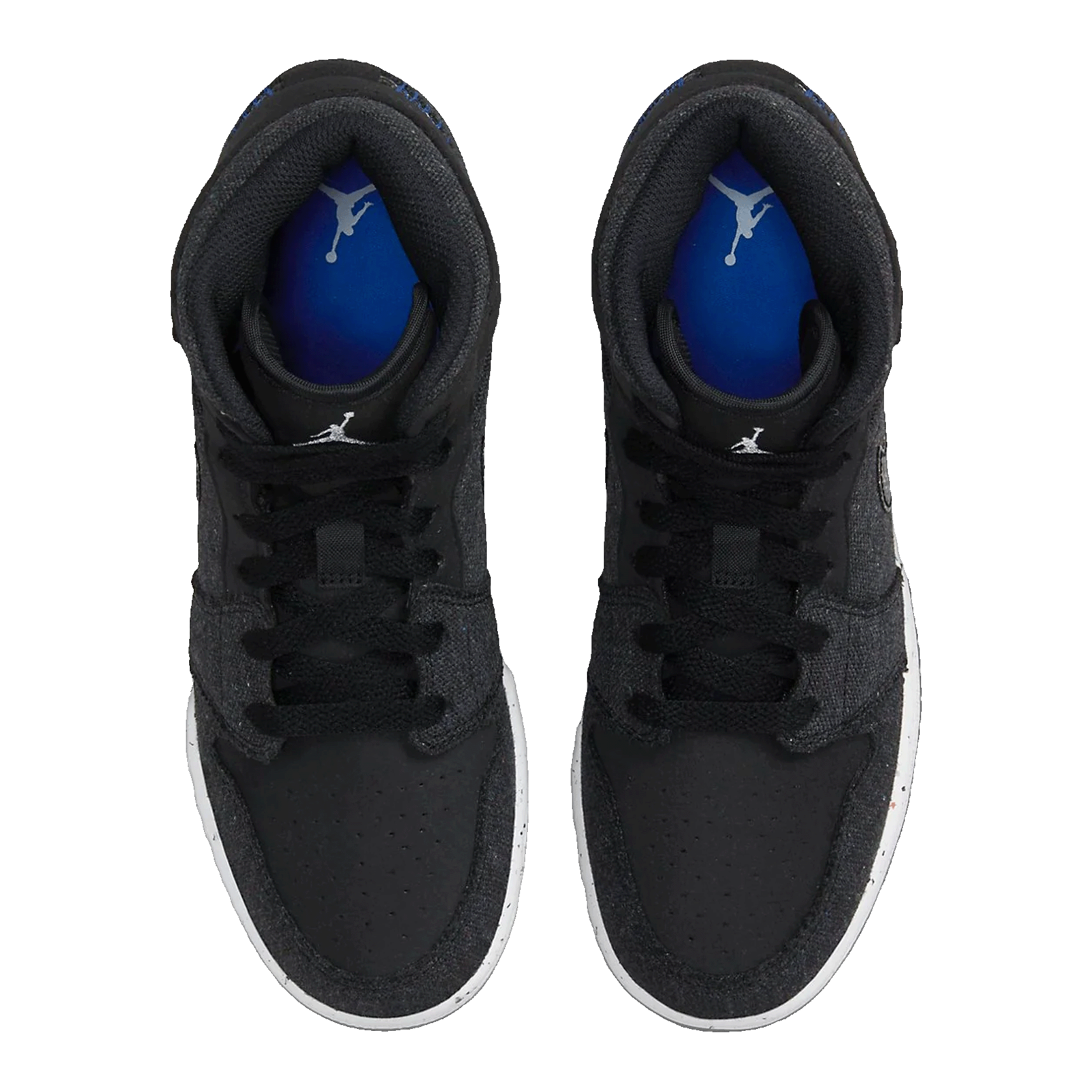 Nike Air Jordan 1 Mid SE Crater Black (GS) Oben