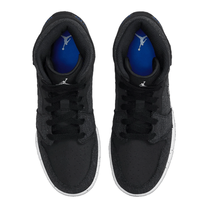 Nike Air Jordan 1 Mid SE Crater Black (GS) Oben