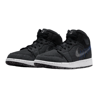 Nike Air Jordan 1 Mid SE Crater Black (GS) Side