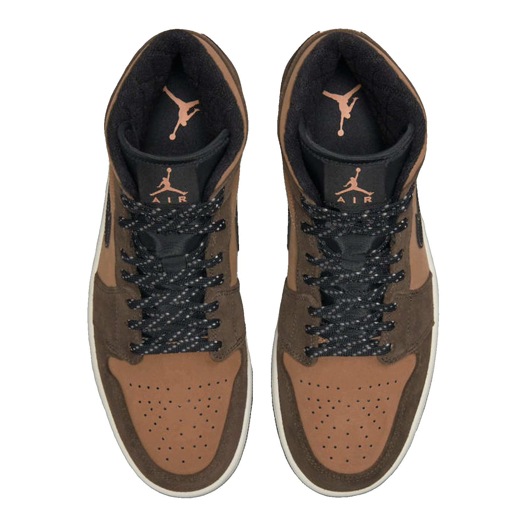 Nike Air Jordan 1 Mid SE Dark Chocolate (GS) Oben