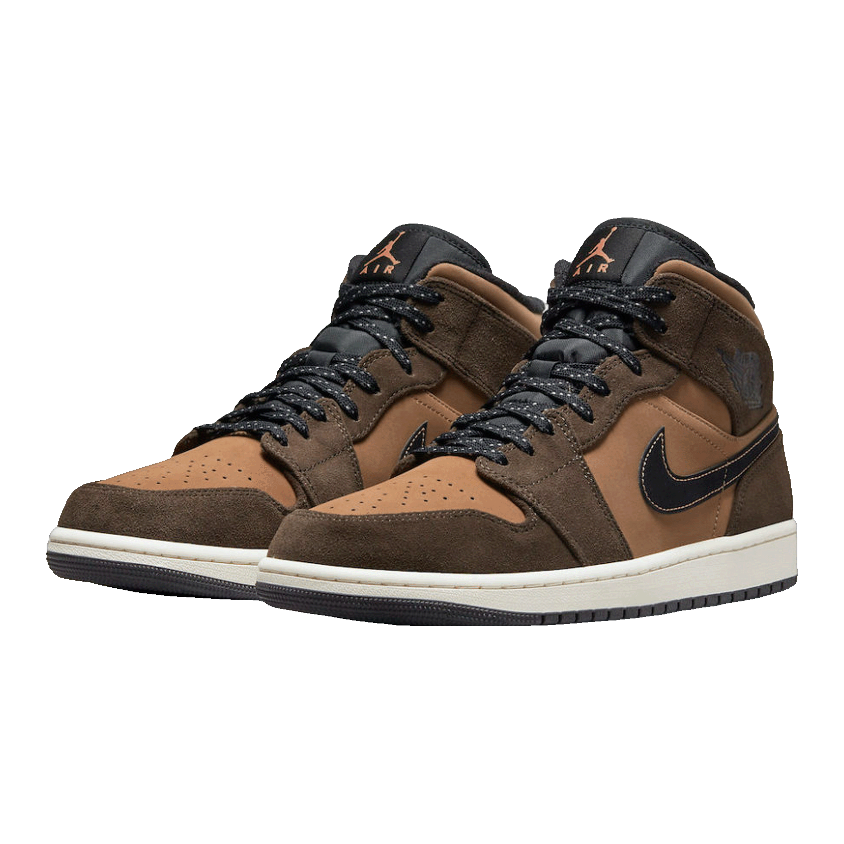 Nike Air Jordan 1 Mid SE Dark Chocolate (GS) Side
