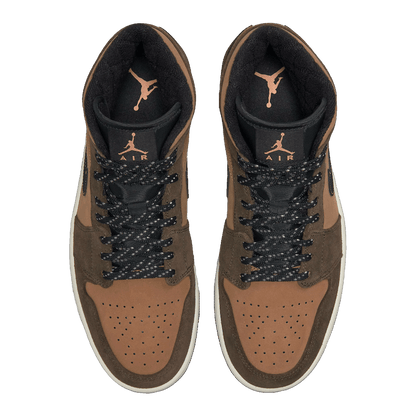 Nike Air Jordan 1 Mid SE Dark Chocolate Oben